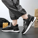 Sohiwoo Men Casual Sports Shoes with Anti Slip Wear-Resistant Splicing Design Breathable Comfortable Versatile Trend Fashion Sneakers