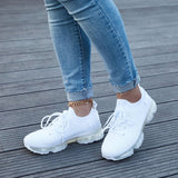 Sohiwoo  Women Slip on Sneakers Breathable Sneakers Air Cushion Athletic Shoes