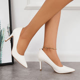 Sohiwoo woman formal Pointed Toe Plain Stiletto High Heels Office Dress Pumps