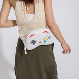 Sohiwoo Gamepad Design Chest Bag Versatile Crossbody Bag & Purse Color Contrast Sling Bag