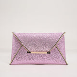 Sohiwoo Stylish Glitter Clutch Wallet Flap Coin Purse Lightweight Portable Evening Bag For Party