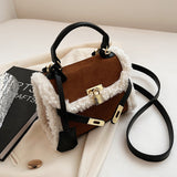 Sohiwoo Trendy Buckle Crossbody Bag Vintage Flap Square Bag Upgrade Your Style with Retro Handbag