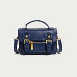 Sohiwoo Mini Vintage Crossbody Messenger Bag Retro Flap Cambridge Bag Casual Handbag & Shoulder Purse