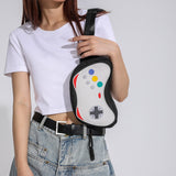 Sohiwoo Gamepad Design Chest Bag Versatile Crossbody Bag & Purse Color Contrast Sling Bag