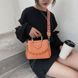 Sohiwoo Retro Square Crossbody Satchel Bag Classic Solid Color Handbag Versatile Shoulder Bag