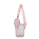Sohiwoo Clear Crossbody Bag With Coin Purse Trendy PVC Square Bag Outdoor Travel Beach Shoulder Bag