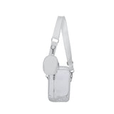 Sohiwoo Clear Crossbody Bag With Coin Purse Trendy PVC Square Bag Outdoor Travel Beach Shoulder Bag