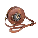 Sohiwoo Steampunk One-Shoulder Messenger Bag Vintage Gothic Purse Clock Decor Crossbody Bag