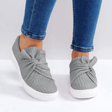 Sohiwoo  sneaker Knitted Twist Slip On Sneakers