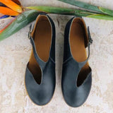 Sohiwoo Women Plain Flat Round Toe Casual Date Travel Flat & Loafers