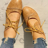 Women's Lace Up Vintage Oxfords Shoes