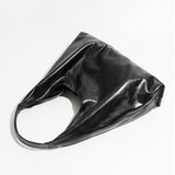 Trendy Solid Color Soft PU Large Capacity Hobo Bags