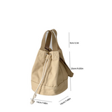 Sohiwoo Women's Minimalist Drawstring Bucket Bag Large Capactiy Crossbody Bag Casual Shoulder Bag