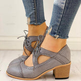 Women's Lace Up Vintage Oxfords Shoes