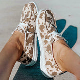 Sohiwoo  sneaker Cut Round Toe Flat Sneakers