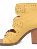 Sohiwoo Ziggy Buckle Bootie- Yellow