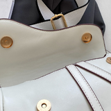 Sohiwoo Solid Color Crossbody Bag PU Leather Flap Shoulder Bag Simple Design Versatile Saddle Bag