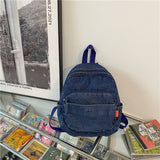 Sohiwoo Casual Large Denim Backpack