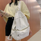 Sohiwoo Vintage  Backpack Canvas Female Laptop