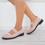 Women Knit Mary Jane Flats Breathable Loafers Comfy Walking Shoes