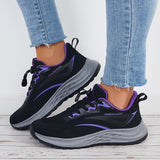 Sohiwoo  Women Breathable Sneakers Lace Up Walking Running Shoes