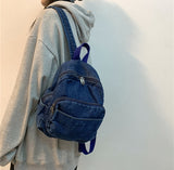 Sohiwoo Casual Large Denim Backpack