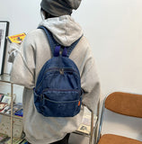 Sohiwoo Casual Large Denim Backpack