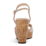 Sohiwoo Women Platform High Wedges Open Toe Ankle Strap Cork Heel Sandals