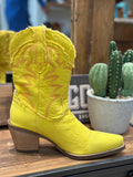 Sohiwoo Yall Need Dolly Denim Bootie - Yellow