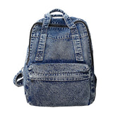 Sohiwoo Denim Student Travel Backpack