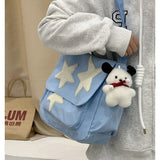 Sohiwoo Y2k College Messenger Bag