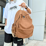 Sohiwoo Preppy Cool Cotton Backpack