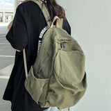 Sohiwoo Preppy Cool Cotton Backpack