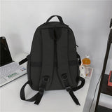 Sohiwoo Black Waterproof School Backpack