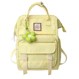 Sohiwoo Yellow College Laptop Backpack