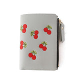 Sohiwoo Cherry Embroidered Wallet