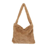 Sohiwoo Fluffy Shoulder Plush Tote