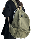 Sohiwoo Preppy Cool Cotton Backpack