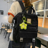 Sohiwoo Yellow College Laptop Backpack