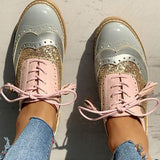 Women Vintage Oxford Brogues Shoes