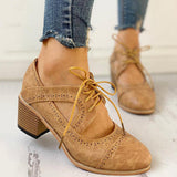 Women's Lace Up Vintage Oxfords Shoes