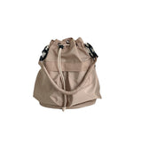 Sohiwoo Casual Large Capacity Bucket Bag Solid Color Drawstring Crossbody Bag All-Match Shoulder Bag