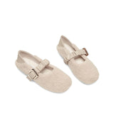 Sohiwoo Women Warm Plush Flat Shoes