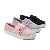 Sohiwoo  sneaker Knitted Twist Slip On Sneakers