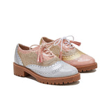 Women Vintage Oxford Brogues Shoes